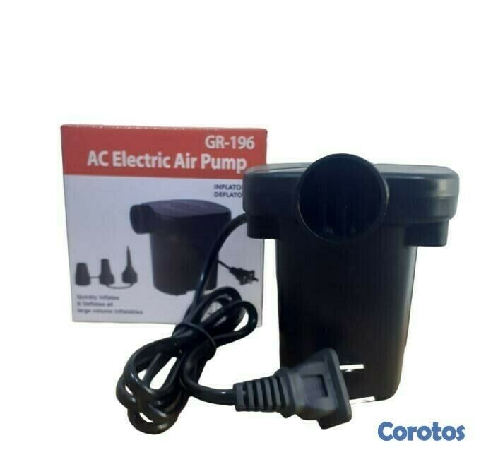 otros electronicos - Bomba de aire eléctrica con 3 boquillas	 2