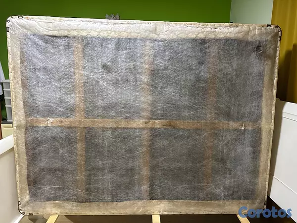 muebles y colchones - Cama Queen matrimonial (armazón de Pino + colchon/base Sealy postopédico) 16