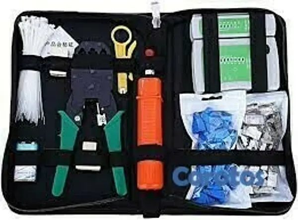 herramientas, jardines y exterior - kit probador tester de cable de red 5
