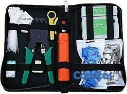 herramientas, jardines y exterior - kit probador tester de cable de red 5