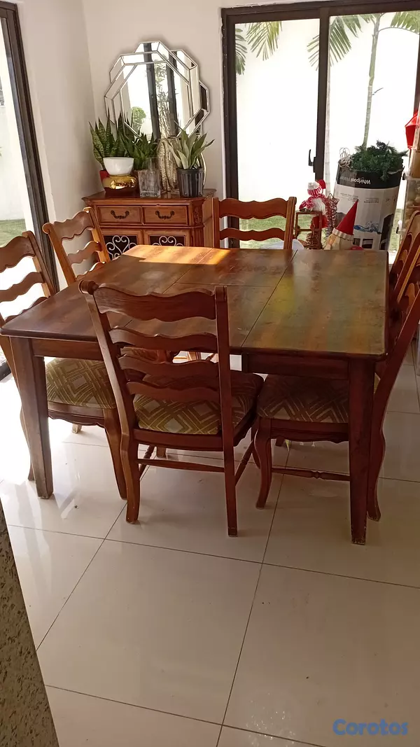 muebles y colchones - Comedor de 6 sillas 3