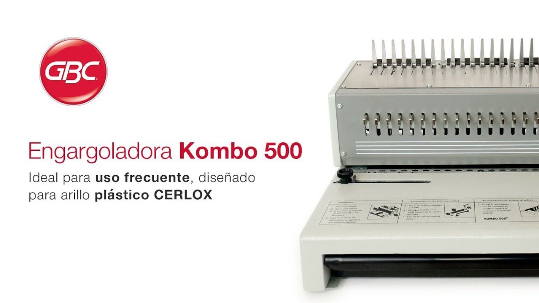 equipos profesionales - ENCUADERNADORA GBC KOMBO 500 LA MAS FUERTE EN SU CLASE Equipo de uso pesado,