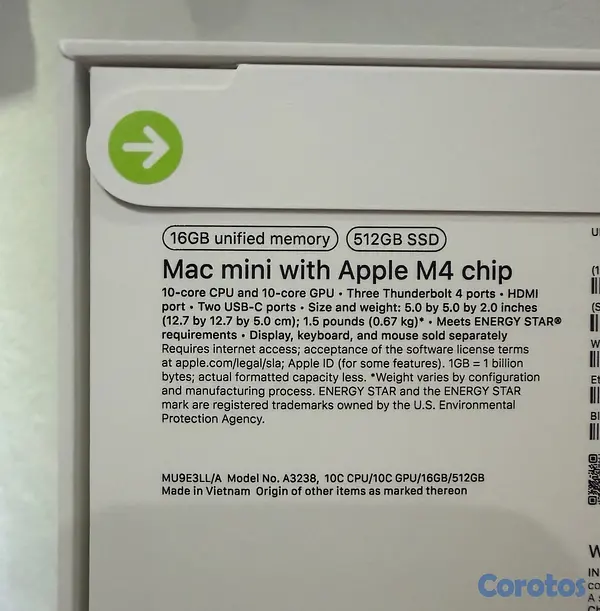 computadoras y laptops - MAC MINI M4 512GB 16GB RAM SELLADA OFERTA  2