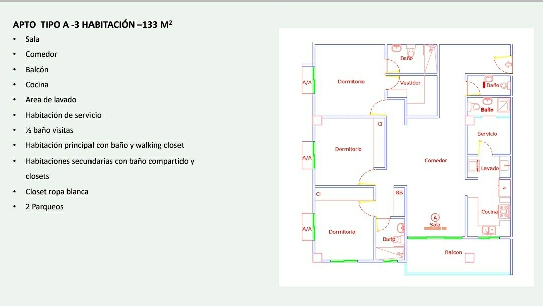 apartamentos - Proyecto en Evaristo Morales de 1, 2 y 3 Hab entrega en el 2023