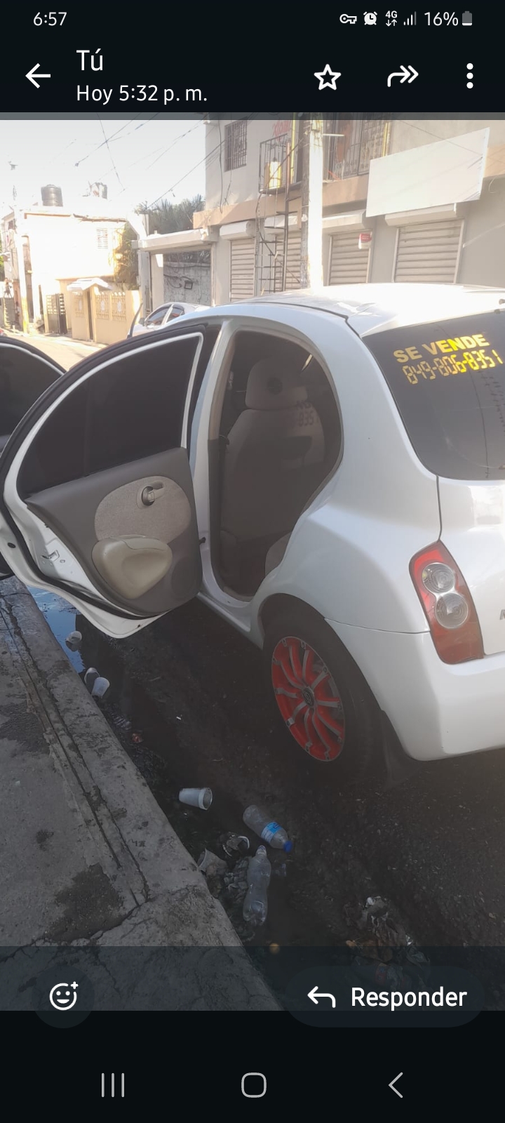 carros - Nissan marh año 2007como una niña  9