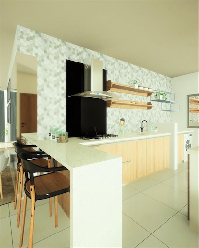apartamentos - Venta de proyecto de apartamentos en los próceres Distrito Nacional con piscina 4