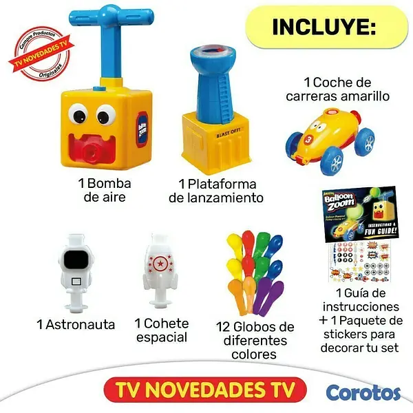 juguetes - Juguete para niños impulsado por globos 5