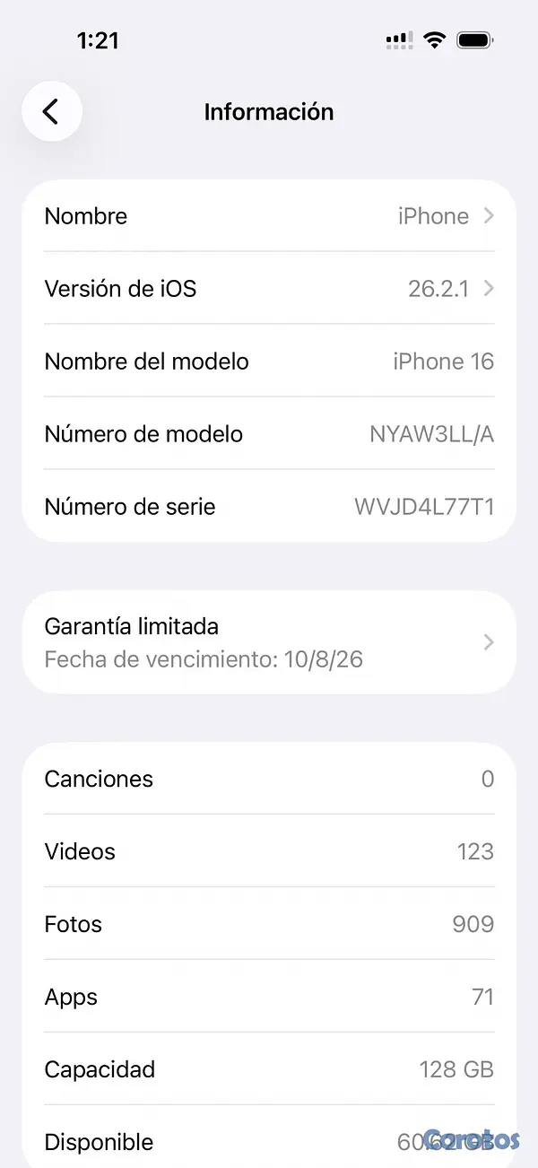 celulares y tabletas - Vendo iPhone 16normal 128gb en buenas condiciones  2
