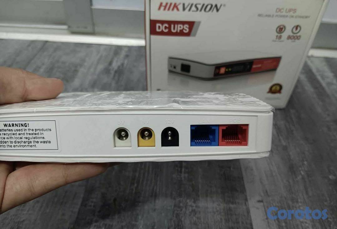 otros electronicos - MINI-UPS ROUTER HIKVISION 6