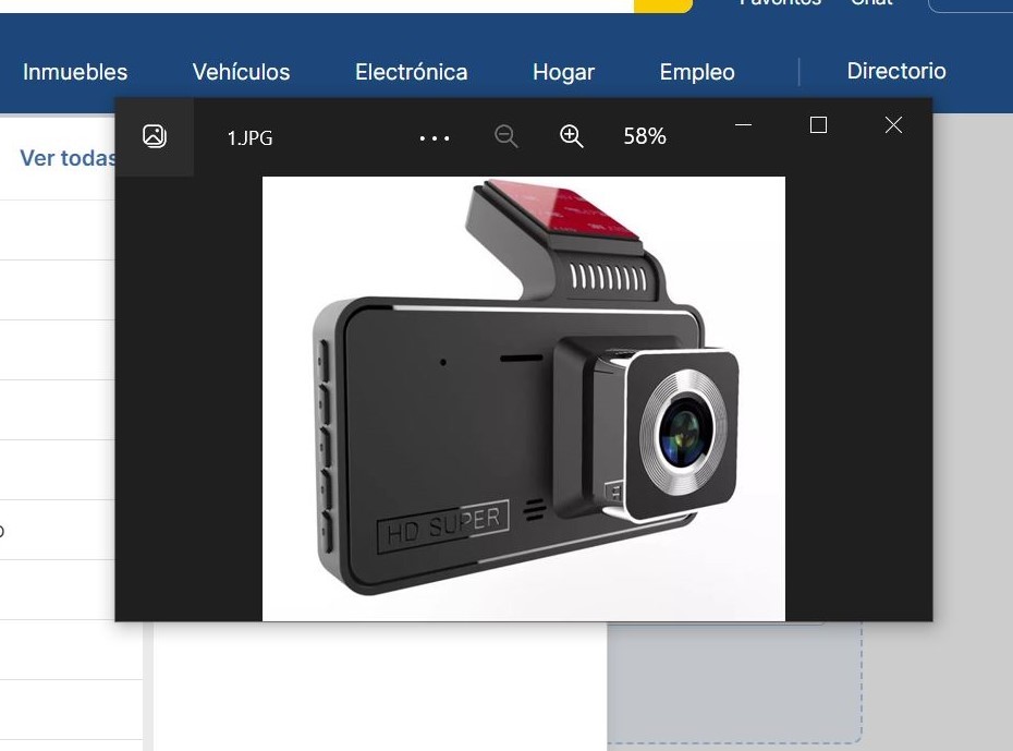 camaras y audio - Camara delantera y trasera para vehiculo - Dash cam