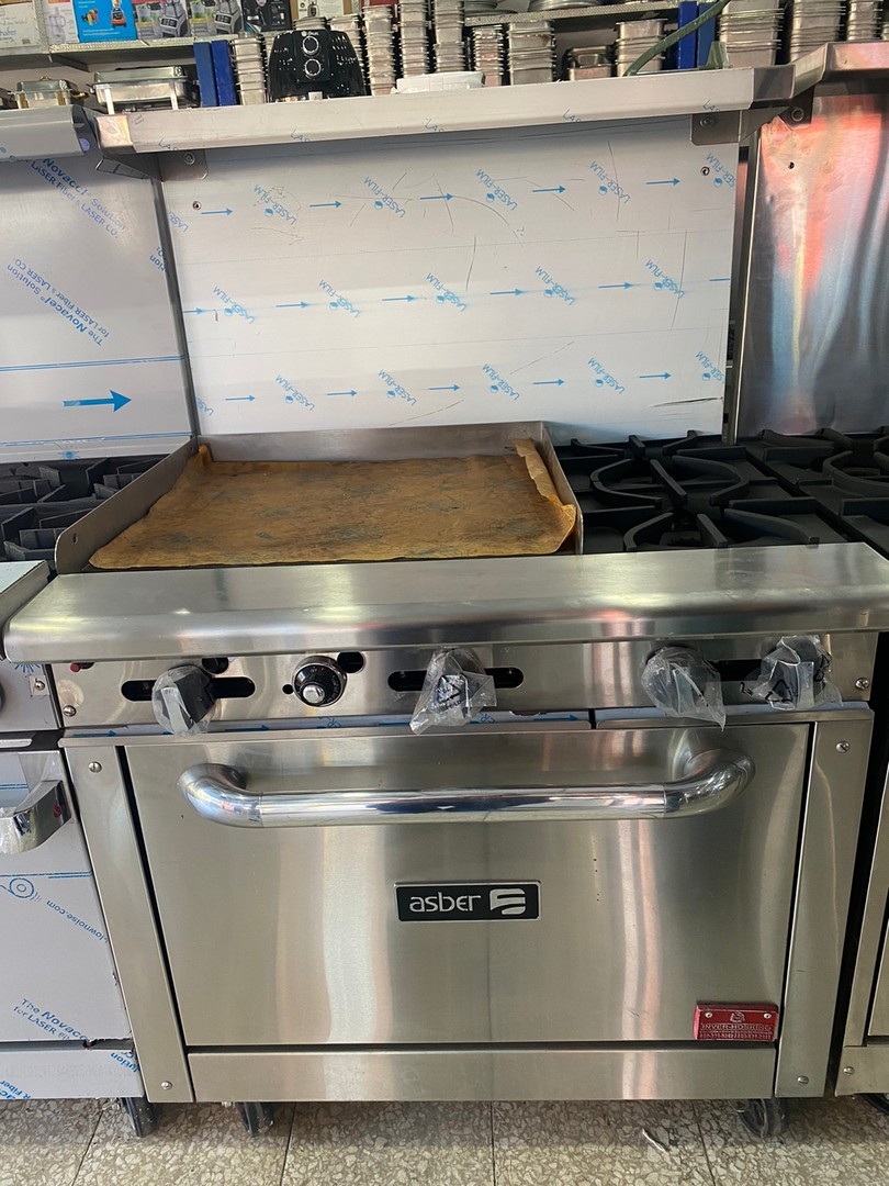 equipos profesionales - Estufa, Asber de 2 Hornillas, Plancha de 24" y Horno 1