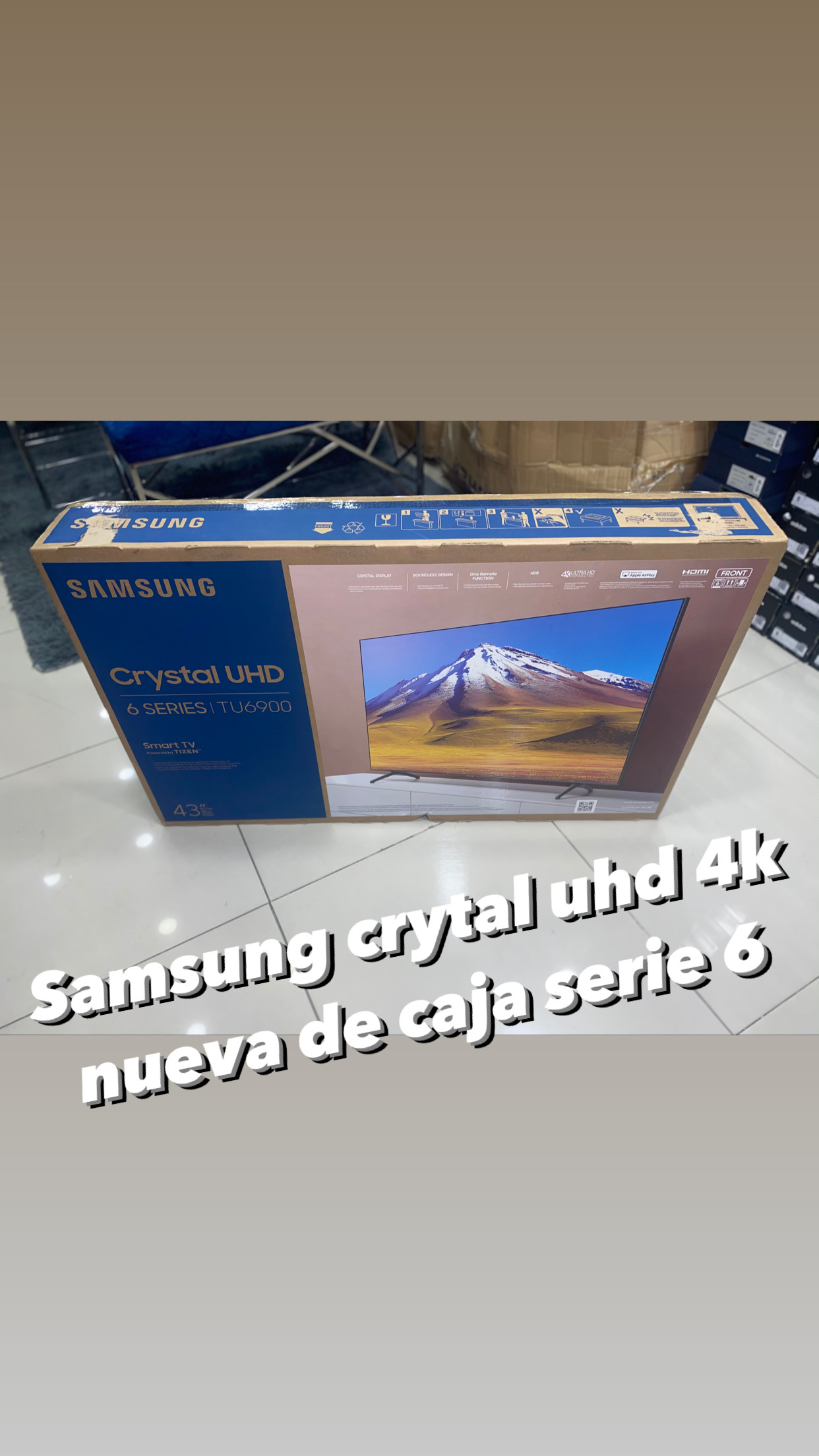 computadoras y laptops - Tv Samsung 43 pulgada 4k nueva de caja