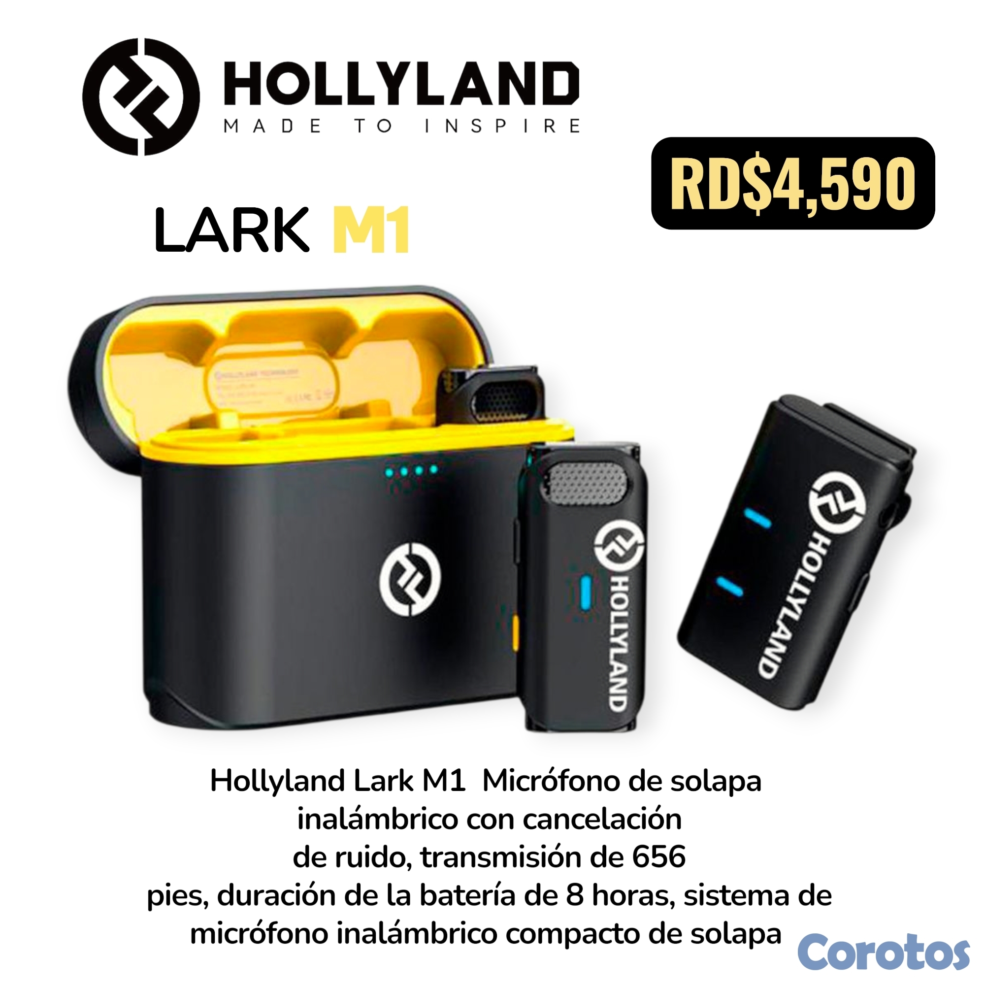camaras y audio - hollyland lark m1