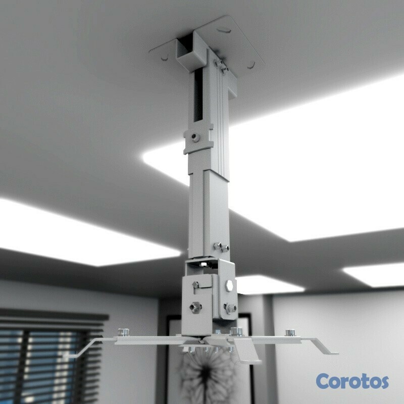 computadoras y laptops - SOPORTE BASE PARA PROYECTOR KLIPX BLANCA DE TECHO DESDE 280MM HASTA 350MM DIAGON 2