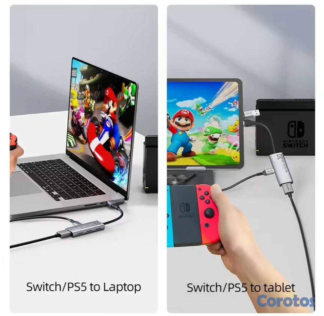 camaras y audio - captura de vídeo PD 100W 5Gbps USB A + C aluminio 1080p Full HD 6