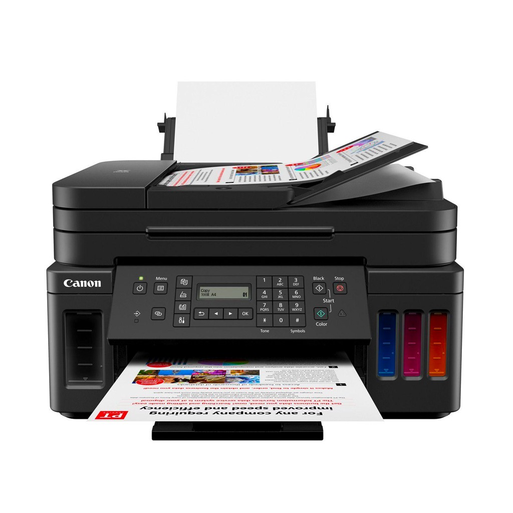 impresoras y scanners - MULTIFUNCIONAL CANON G7010  (IMPRIME, COPIA, ESCANEA, FAX), SISTEMA TINTA CONTIN 3