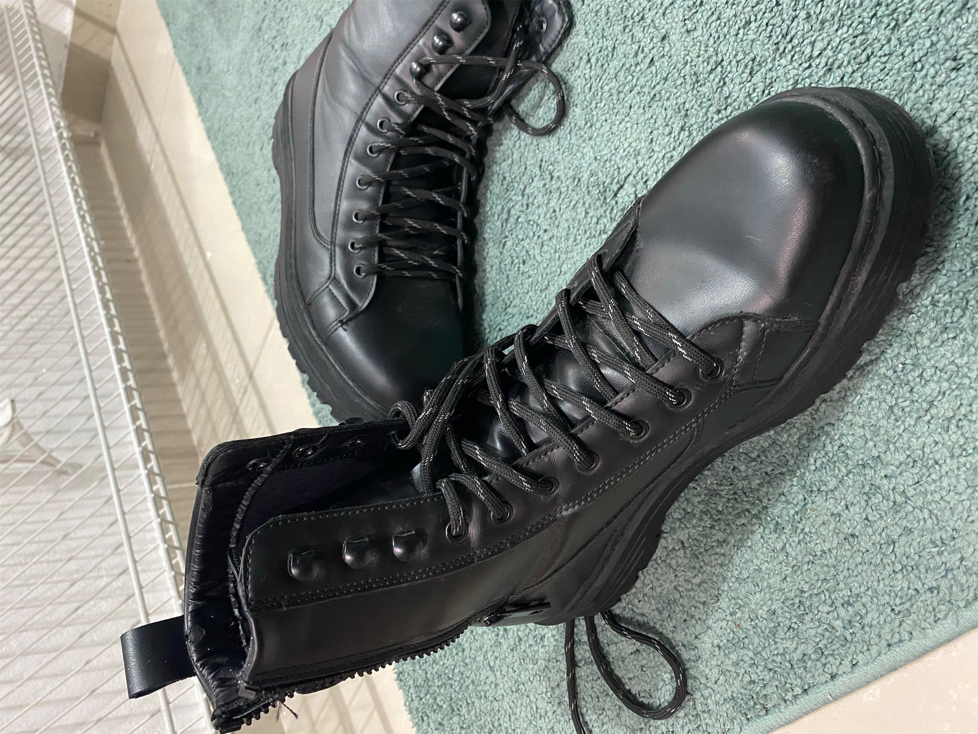 ropa para hombre - Botas negras altas de hombre - Bershka no. 43