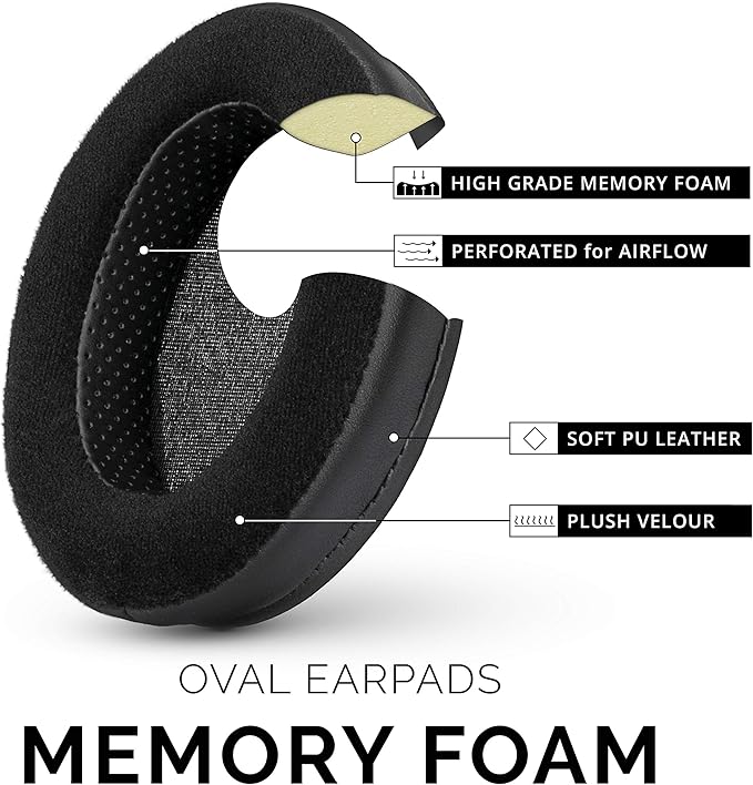 camaras y audio - Almohadillas Ovaladas Brainwavz para auriculares 6