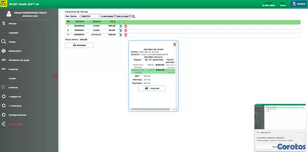 servicios profesionales - SOFTWARE DE VENDER DEPORTES/ PROGRAMA DE VENDER DEPORTES 3