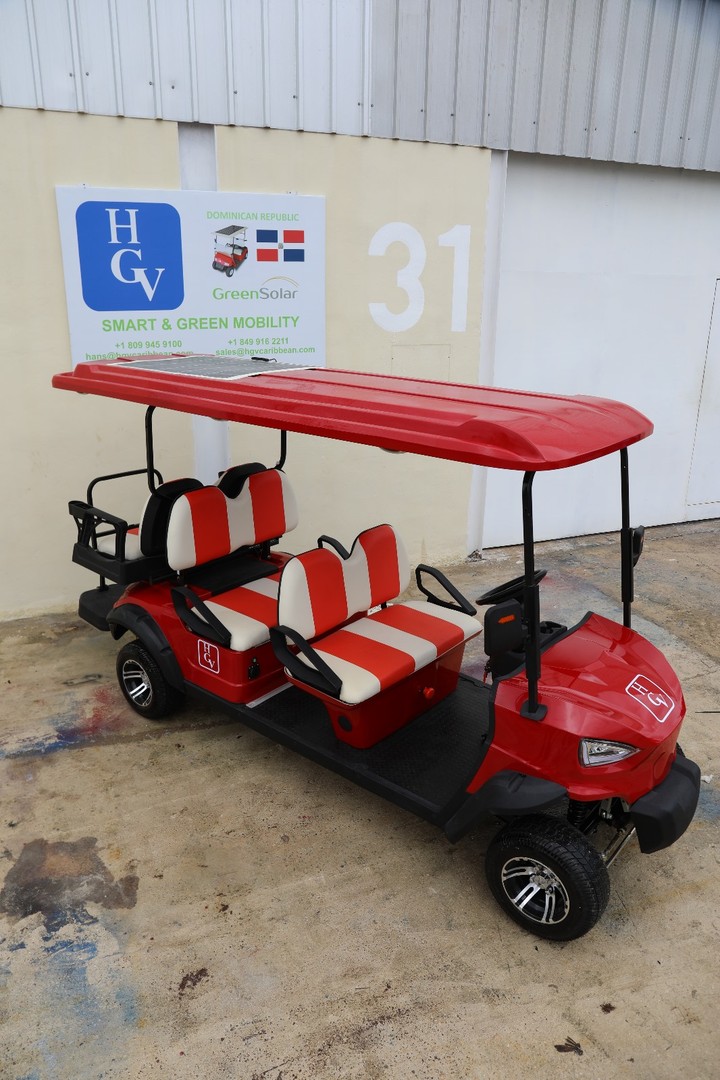 vehiculos recreativos - Carros de golf electricos con paneles solares y bateria de lithium Punta Cana 4