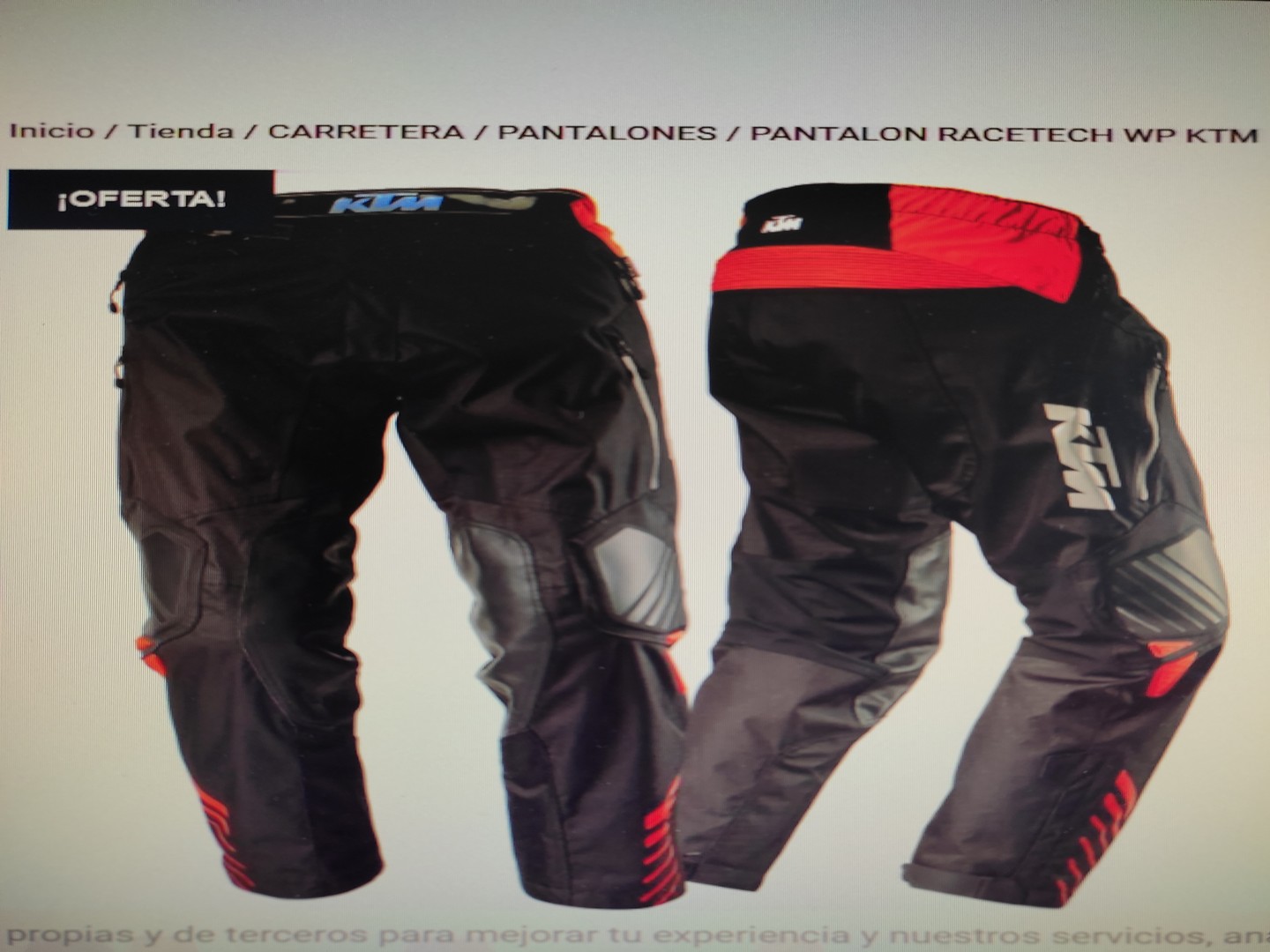 ropa para hombre - Pantalones KTM Race Tech WP para motor Size 30 nuevos