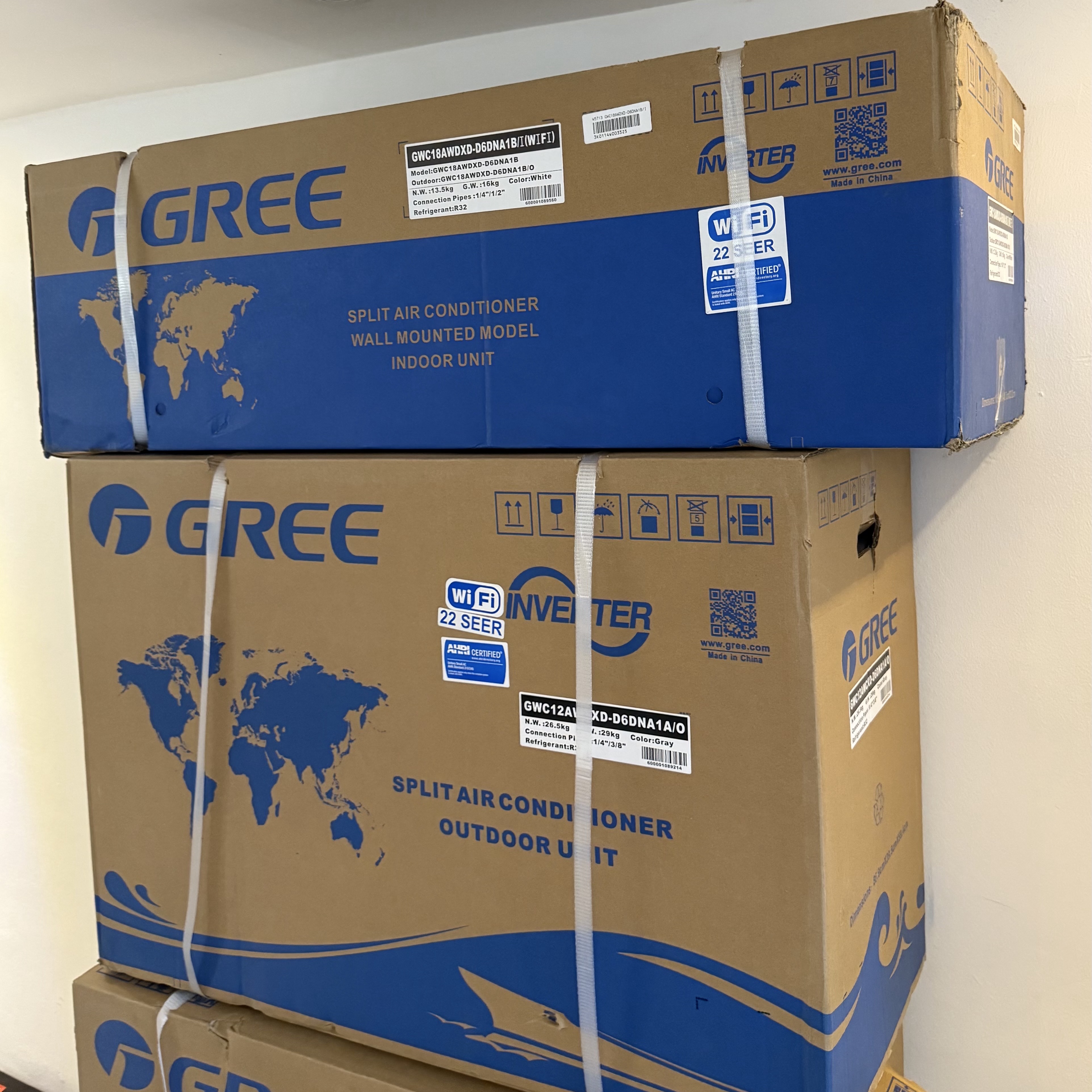 aires acondicionados y abanicos - Aire acondicionado Gree INVERTER 18BTU Eficiencia 20 y 22 NUEVOS SELLADOS 