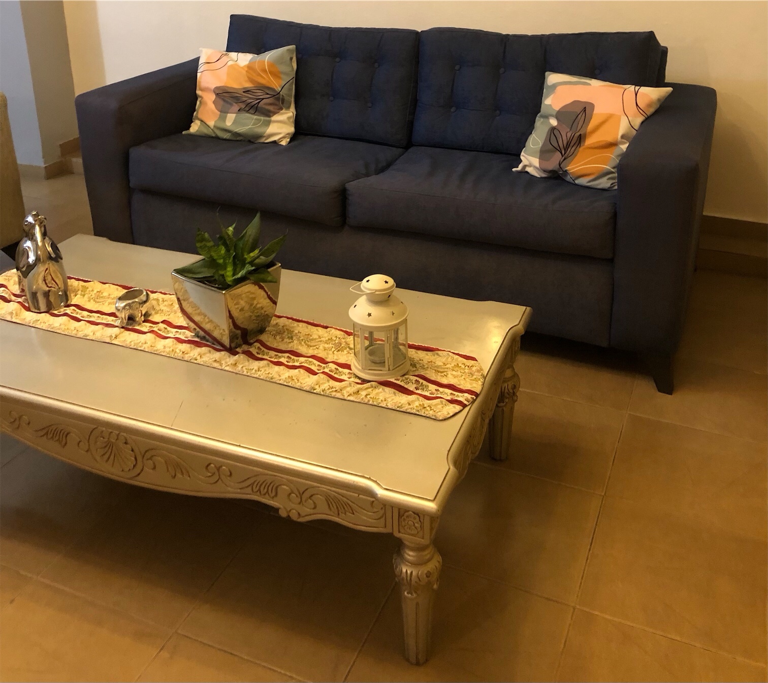 muebles y colchones - Juego de sala, 1 sofá de 3, 1 sofá de 2 + mesa rectangular  3