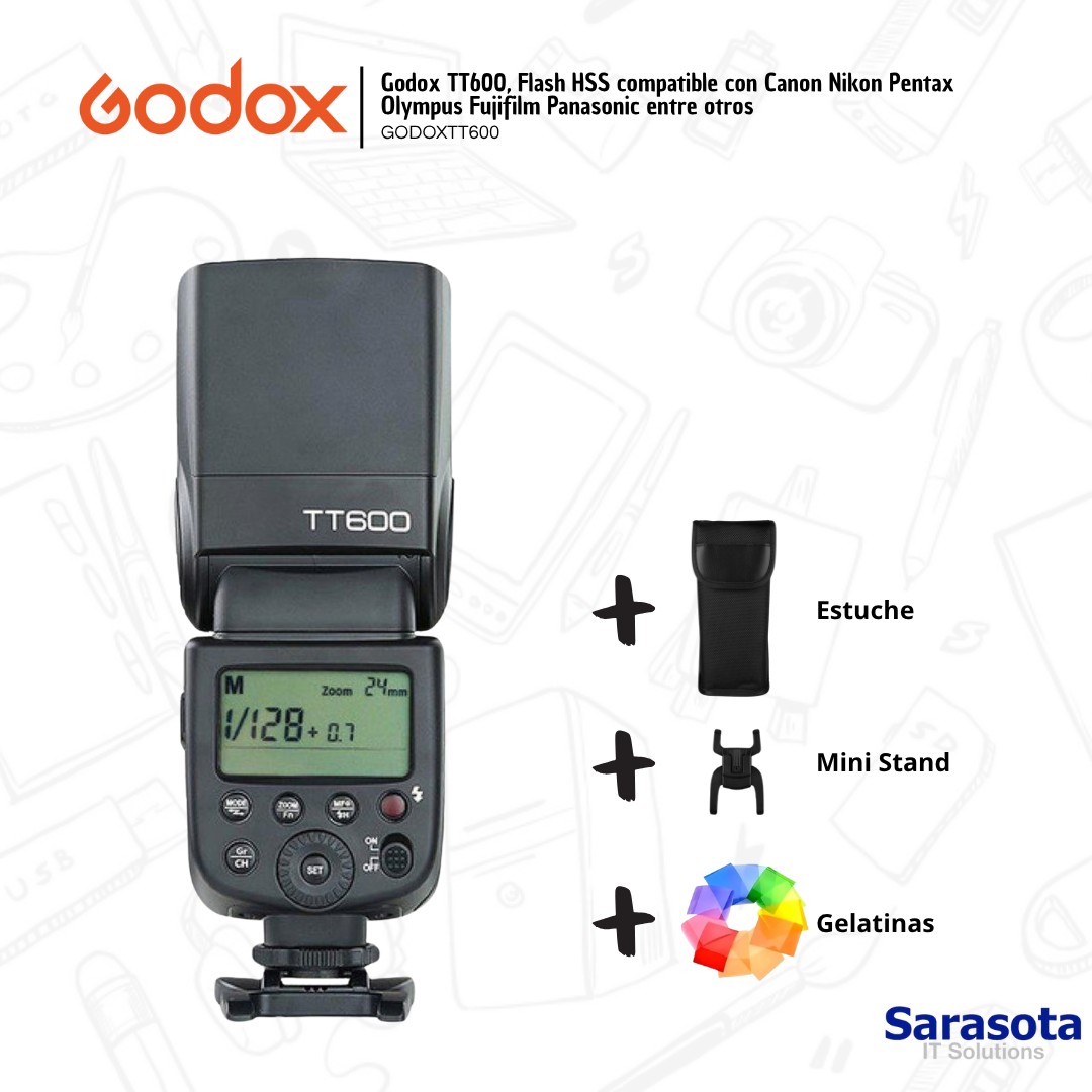 accesorios para electronica - Flash Godox TT600 (Canon, Nikon, entre otras) 2