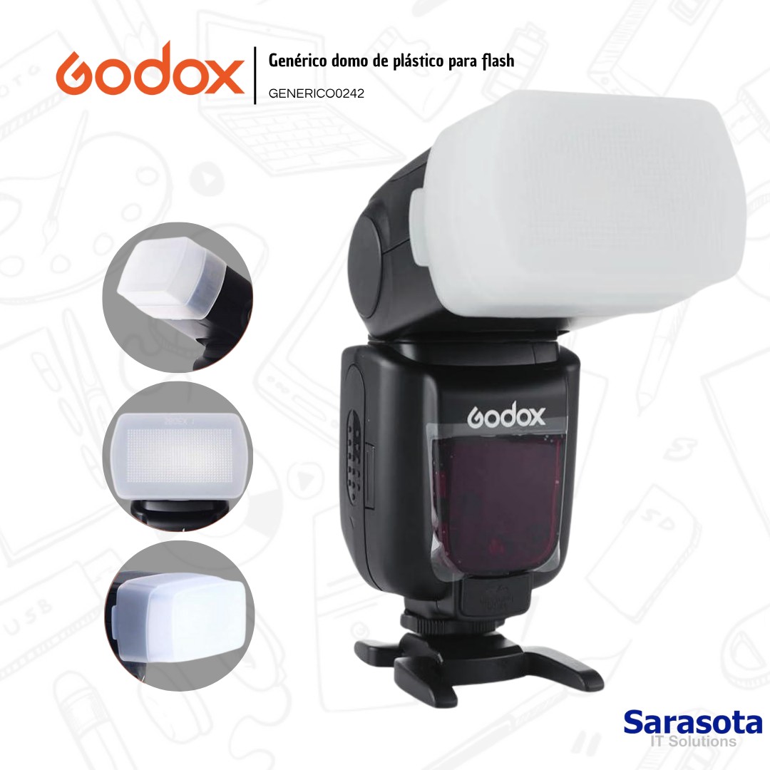 accesorios para electronica - Godox Modificador tipo domo de plástico 2