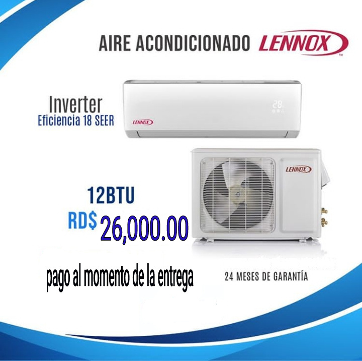Aire acondicionado Lennox INVERTER 12 kbtu Eficiencia18