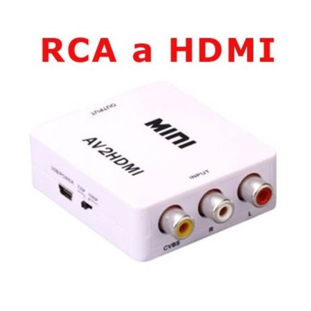 accesorios para electronica - Convertidor RCA Audio y Video a HDMI