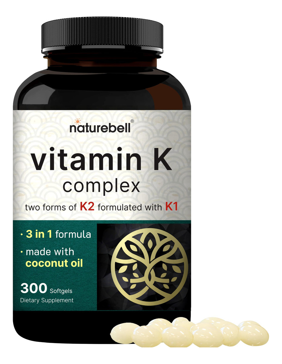 Salud y Equipamiento Médico - Complejo De Vitamina K Naturebell, K1 + K2 (mk-7 Y Mk-4) 2,6 1