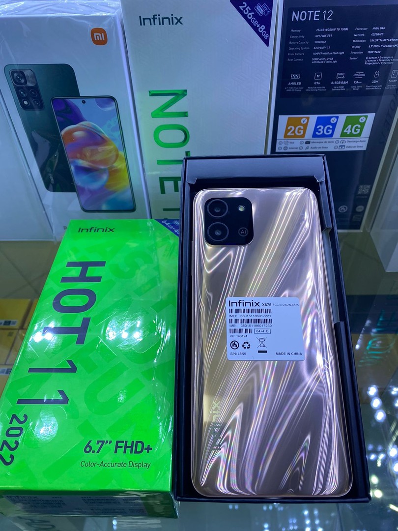 celulares y tabletas - 
infinix hot 11 64/4 RAM 