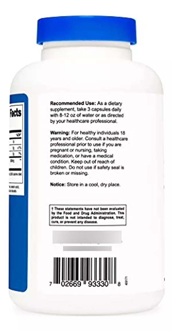 Salud y Equipamiento Médico - Glucomanano 1,800 Mg Por Porcion 3