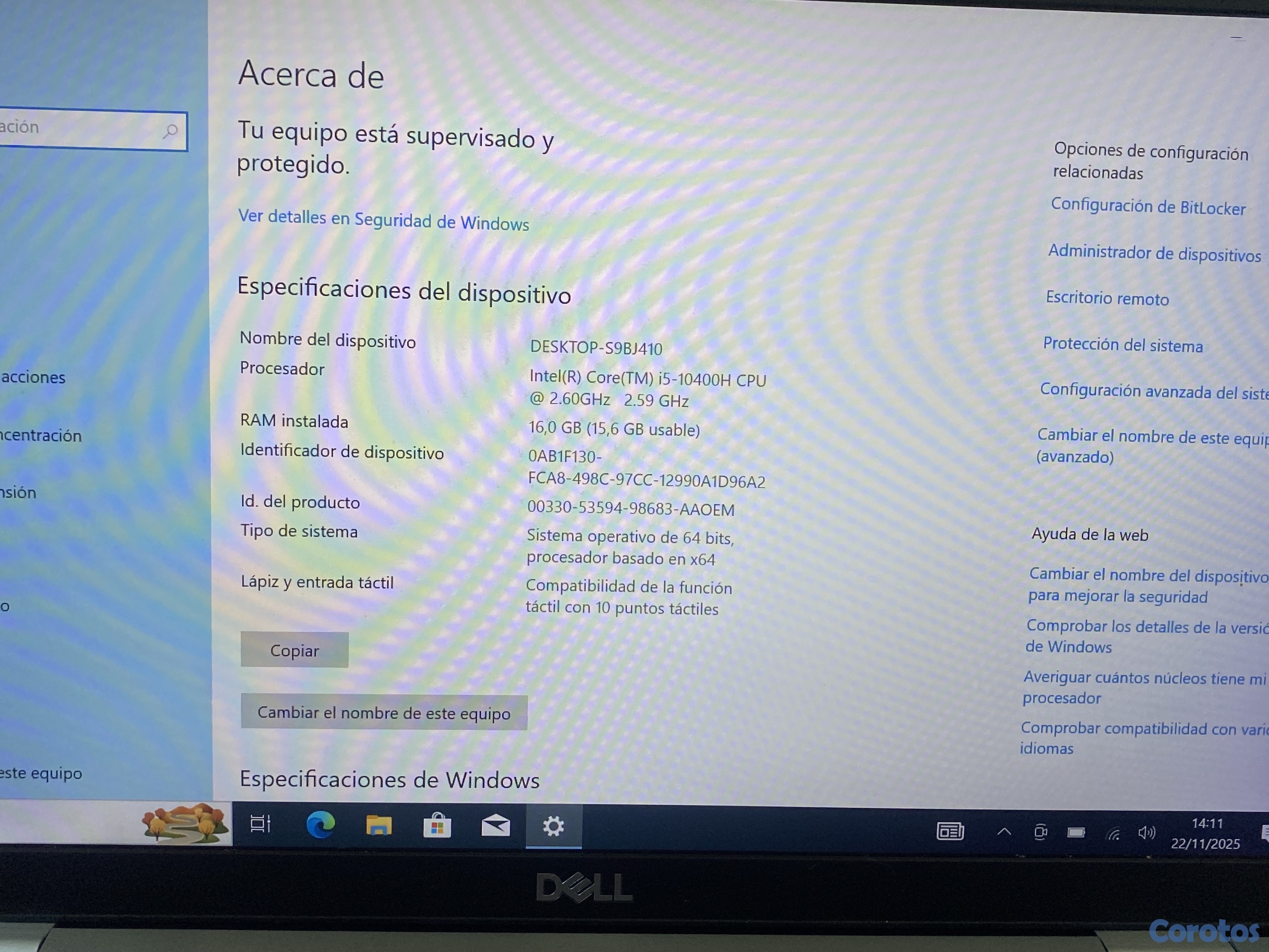 computadoras y laptops - Dell Latitude 5411 i5-10ma gen 14” 4