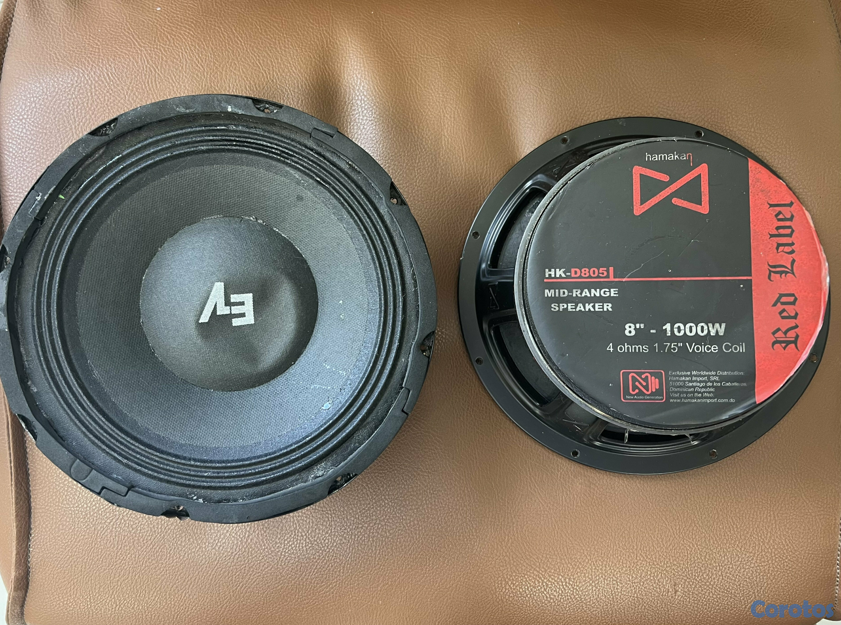 camaras y audio - bocinas hamakan speaker 1000 w de 8 AMBAS 1