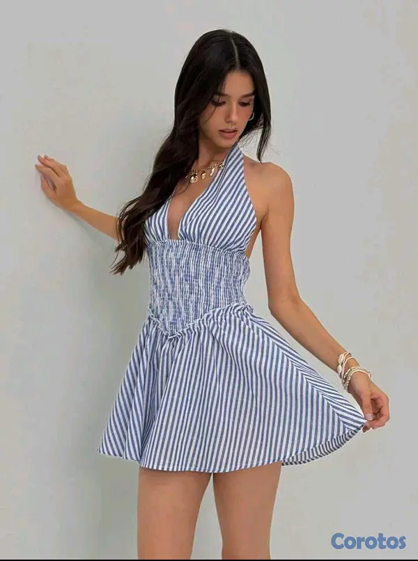 ropa para mujer - Vestido azul  3