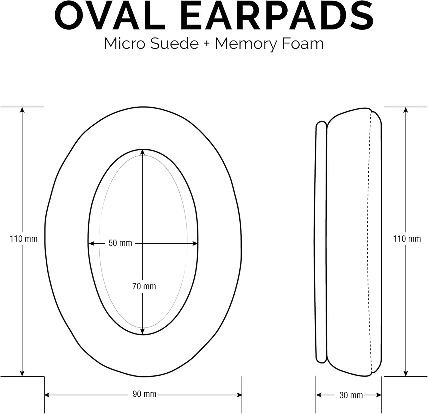 camaras y audio - Almohadillas Ovaladas Brainwavz para auriculares 7