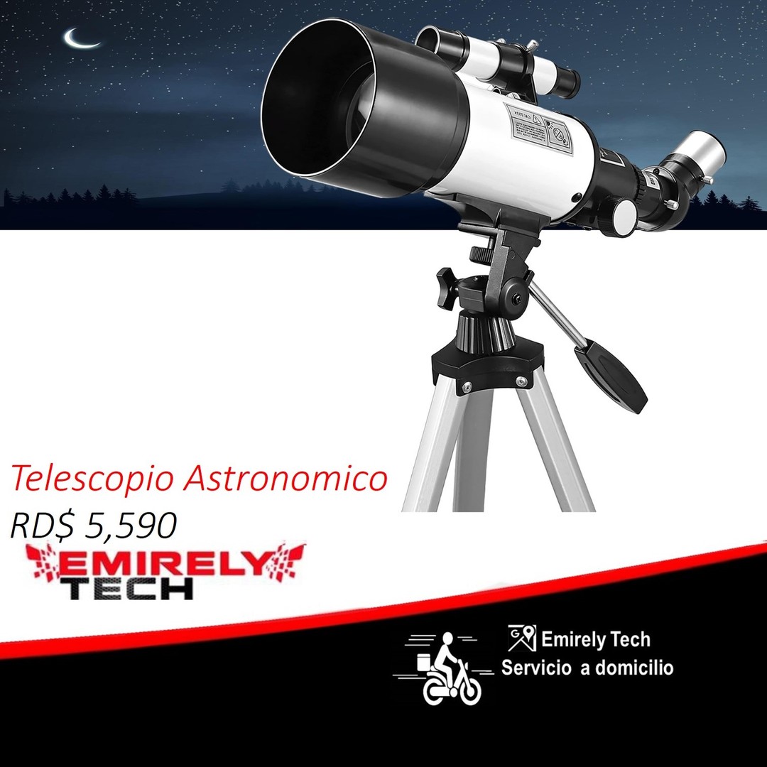 hobby y coleccion - Telescopio Astronomico Refractor Tripode Para Principiantes 