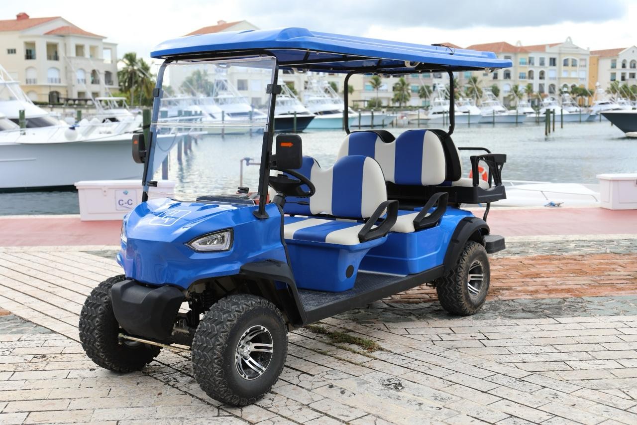 vehiculos recreativos - Carros de golf electricos con paneles solares y bateria de lithium Punta Cana 5