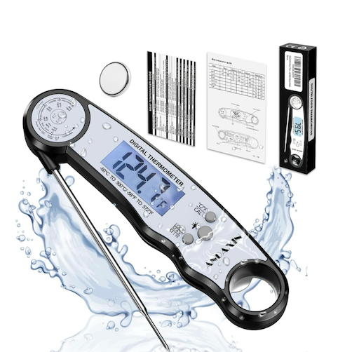 herramientas, jardines y exterior - Termómetro digital de lectura instantánea para cocina,  medir temperatura  6