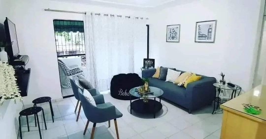 apartamentos - Rento amueblado atrás de unión mendica Santiago