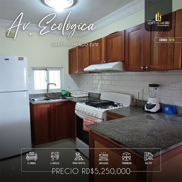 apartamentos - Venta de apartamento 4ta con terraza y jacuzzi en la autopista de san Isidro 6