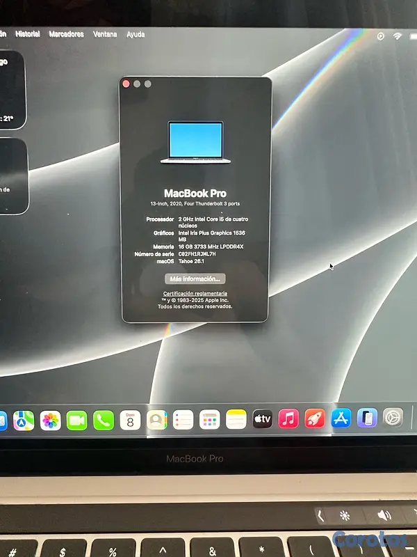 computadoras y laptops - MacBook Pro 2020  2