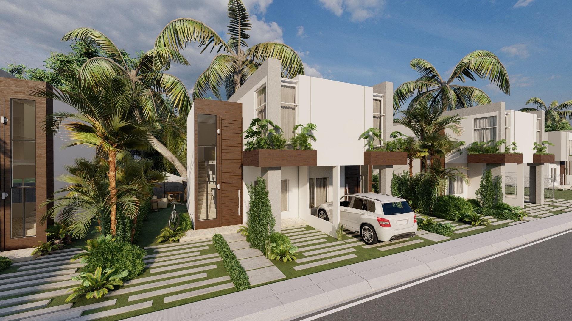Proyecto de villas duplex en individuales centrico en venta en Punta Cana  3