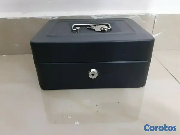 decoración y accesorios - Cajon de dinero y moneda con llave 20 cms 2