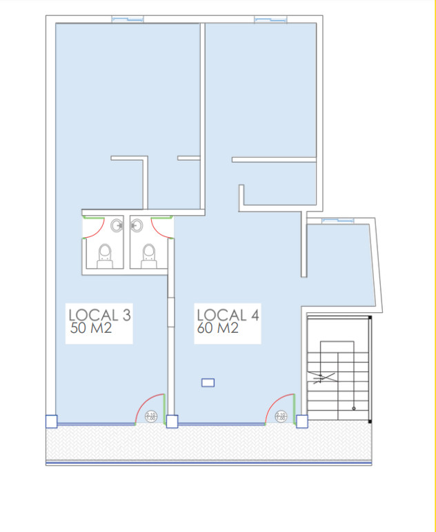 oficinas y locales comerciales - Alquilo local 2do piso 50 mts arroyo hondo  0