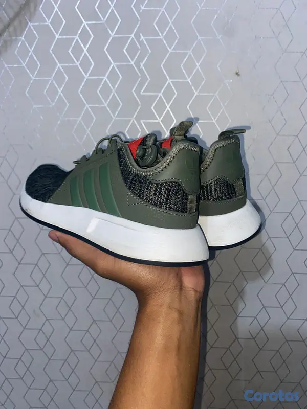 zapatos para hombre - Tenis Adidas originales – verde/negro estilo runni 3