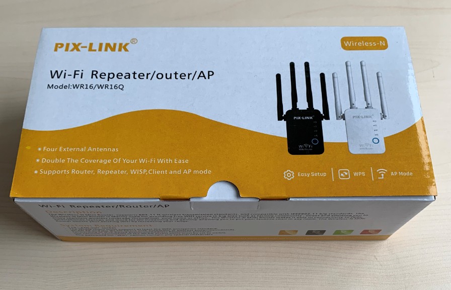 accesorios para electronica - Repetidor wifi Pix-Link WR16 de 300mbps con 4 antenas mayor alcanse de señal  2