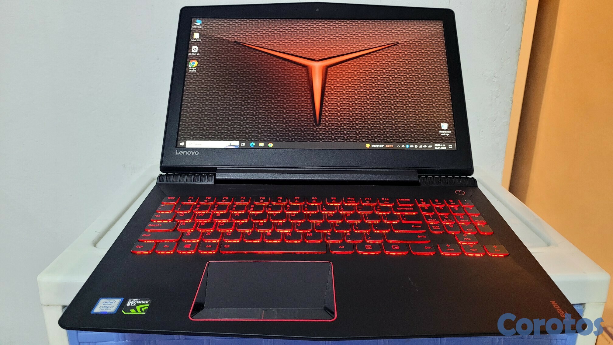 computadoras y laptops - Lenovo Gamer 17 Pulg Core i7 Ram 16gb Disco 1tb Nvidea Gtx 1050Ti 4gb 1